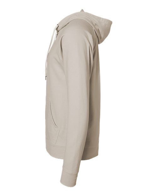 Independent Trading Co. SS1000Z Icon Lightweight Loopback Terry Full-Zip Hooded Sweatshirt #color_Sand
