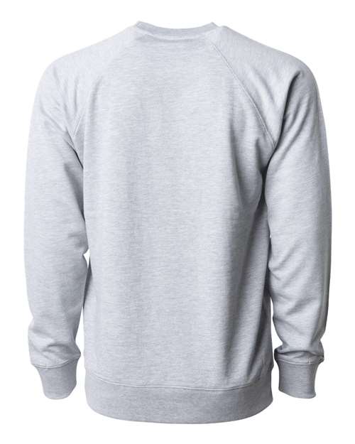 Independent Trading Co. SS1000C Icon Lightweight Loopback Terry Crewneck Sweatshirt #color_Athletic Heather