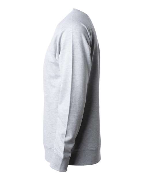 Independent Trading Co. SS1000C Icon Lightweight Loopback Terry Crewneck Sweatshirt #color_Athletic Heather