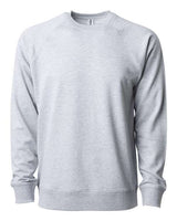 Independent Trading Co. SS1000C Icon Lightweight Loopback Terry Crewneck Sweatshirt #color_Athletic Heather