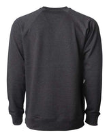 Independent Trading Co. SS1000C Icon Lightweight Loopback Terry Crewneck Sweatshirt #color_Charcoal Heather