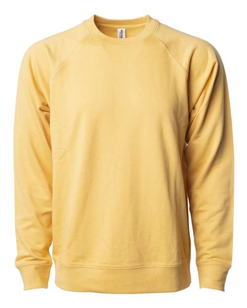Independent Trading Co. SS1000C Icon Lightweight Loopback Terry Crewneck Sweatshirt #color_Harvest Gold