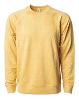 Independent Trading Co. SS1000C Icon Lightweight Loopback Terry Crewneck Sweatshirt #color_Harvest Gold