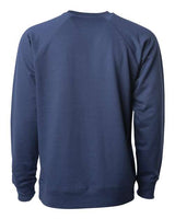 Independent Trading Co. SS1000C Icon Lightweight Loopback Terry Crewneck Sweatshirt #color_Indigo
