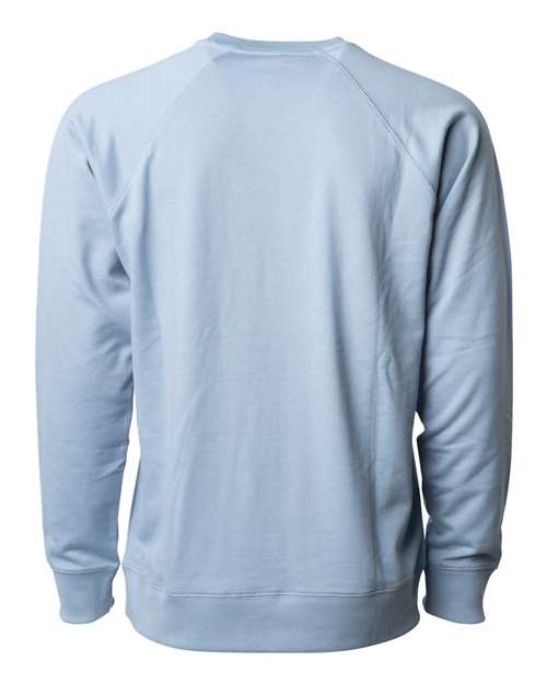 Independent Trading Co. SS1000C Icon Lightweight Loopback Terry Crewneck Sweatshirt #color_Misty Blue