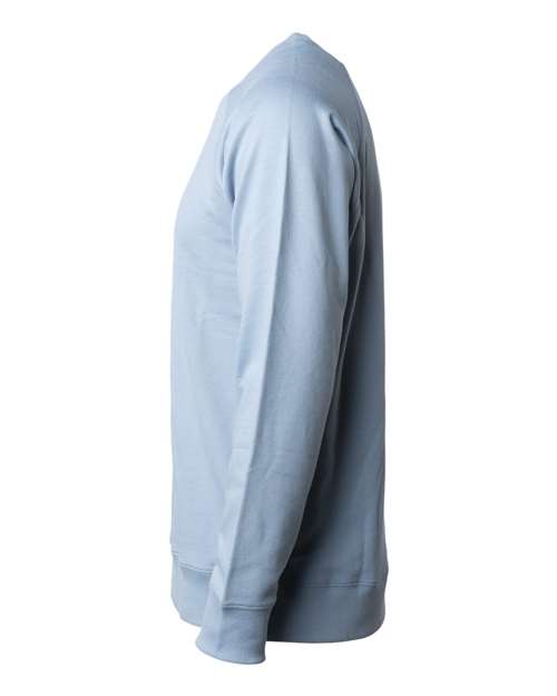 Independent Trading Co. SS1000C Icon Lightweight Loopback Terry Crewneck Sweatshirt #color_Misty Blue