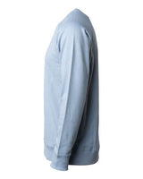 Independent Trading Co. SS1000C Icon Lightweight Loopback Terry Crewneck Sweatshirt #color_Misty Blue