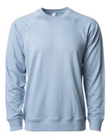 Independent Trading Co. SS1000C Icon Lightweight Loopback Terry Crewneck Sweatshirt #color_Misty Blue