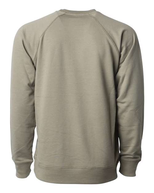 Independent Trading Co. SS1000C Icon Lightweight Loopback Terry Crewneck Sweatshirt #color_Olive