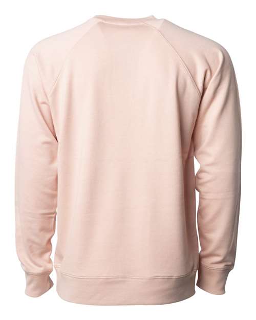 Independent Trading Co. SS1000C Icon Lightweight Loopback Terry Crewneck Sweatshirt #color_Rose