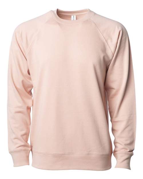 Independent Trading Co. SS1000C Icon Lightweight Loopback Terry Crewneck Sweatshirt #color_Rose