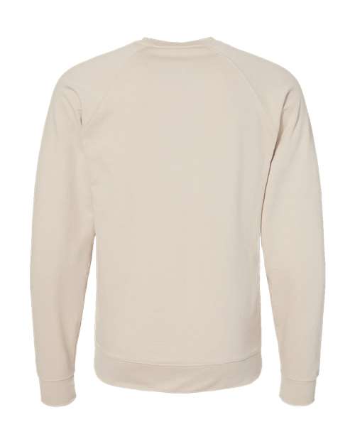 Independent Trading Co. SS1000C Icon Lightweight Loopback Terry Crewneck Sweatshirt #color_Sand