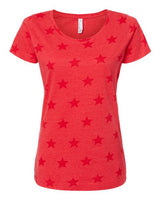 Code Five 3629 Ladies' Five Star T-Shirt #color_RED STAR