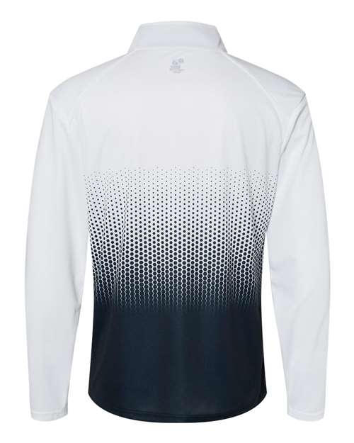 Badger 4222 Hex 2.0 Quarter-Zip Pullover #color_Navy