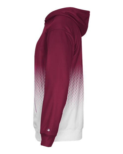 Badger 1404 Hex 2.0 Hooded Sweatshirt #color_Maroon