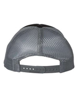 Richardson 213 Low Pro Foamie Trucker Cap #color_Black/ Charcoal/ Black