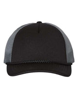 Richardson 213 Low Pro Foamie Trucker Cap #color_Black/ Charcoal/ Black