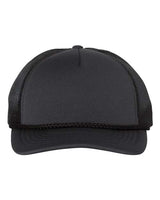 Richardson 213 Low Pro Foamie Trucker Cap #color_Charcoal/ Black/ Black