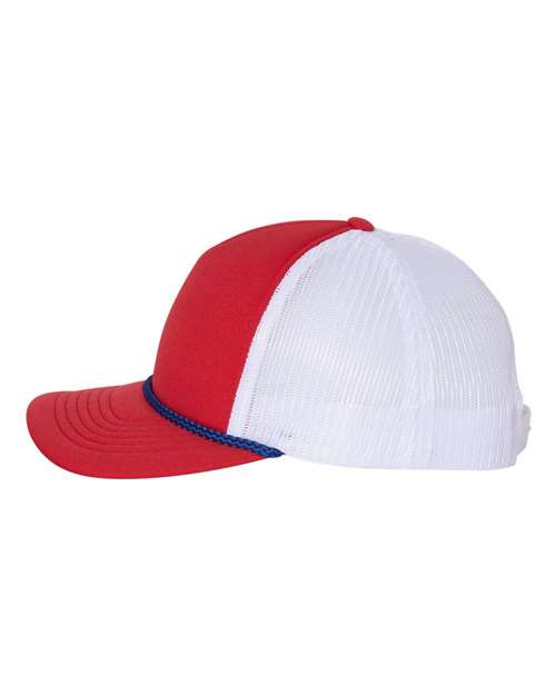 Richardson 213 Low Pro Foamie Trucker Cap #color_Red/ White/ Royal