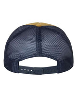 Richardson 930 Troutdale Corduroy Trucker Cap #color_Amber Gold/ Navy