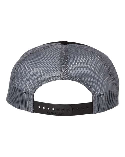 Richardson 930 Troutdale Corduroy Trucker Cap #color_Black/ Charcoal