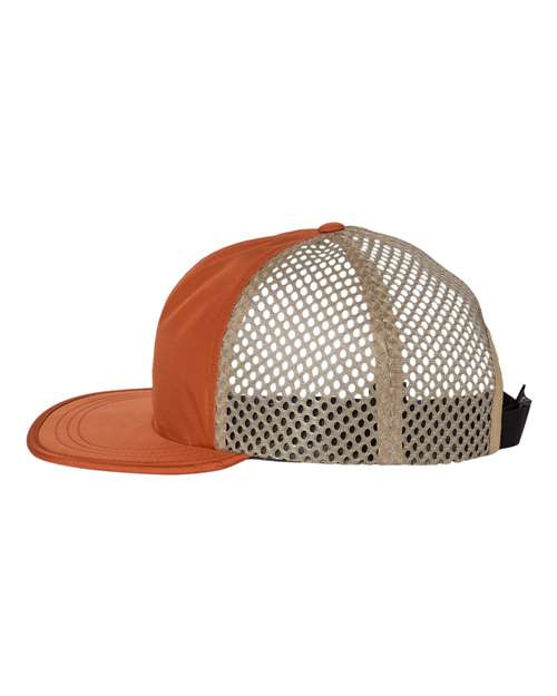 Richardson 935 Rogue Wide Set Mesh Cap #color_Texas Orange/ Khaki