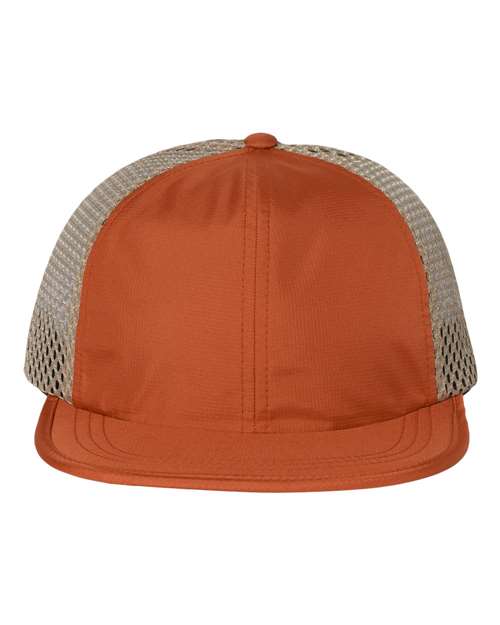 Richardson 935 Rogue Wide Set Mesh Cap #color_Texas Orange/ Khaki
