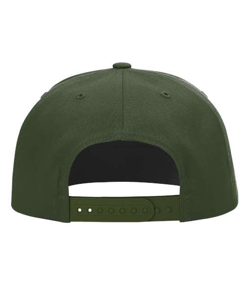 Richardson 255 Pinch Front Structured Snapback Trucker Cap #color_Army Olive