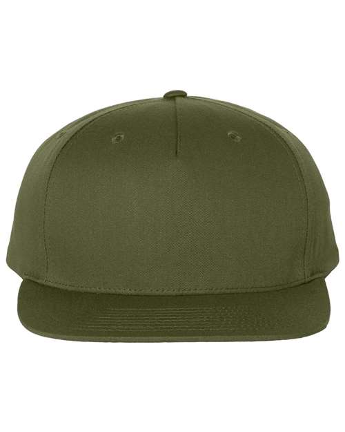 Richardson 255 Pinch Front Structured Snapback Trucker Cap #color_Army Olive