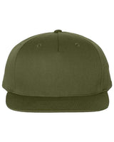 Richardson 255 Pinch Front Structured Snapback Trucker Cap #color_Army Olive