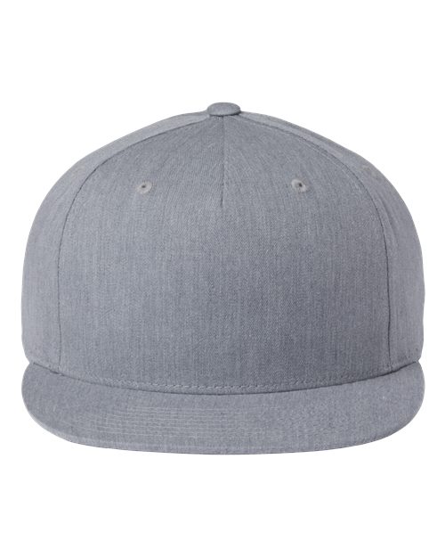Richardson 255 Pinch Front Structured Snapback Trucker Cap #color_Heather Grey