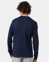 Champion T453 Unisex Heritage Long-Sleeve T-Shirt #color_NAVY
