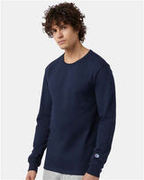 Champion T453 Unisex Heritage Long-Sleeve T-Shirt #color_NAVY