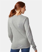 Champion T453 Unisex Heritage Long-Sleeve T-Shirt #color_OXFORD GRAY