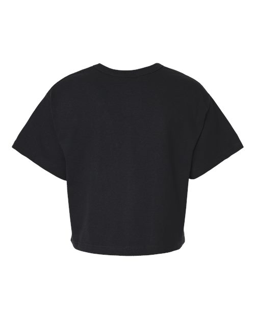 Champion T453W Ladies' Cropped Heritage T-Shirt #color_BLACK