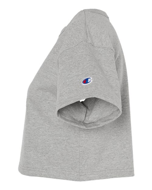 Champion T453W Ladies' Cropped Heritage T-Shirt #color_OXFORD GRAY