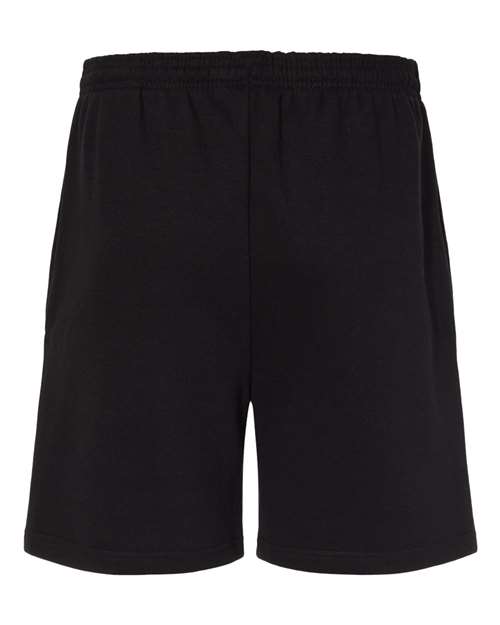 Badger 1207 Athletic Fleece Shorts #color_Black