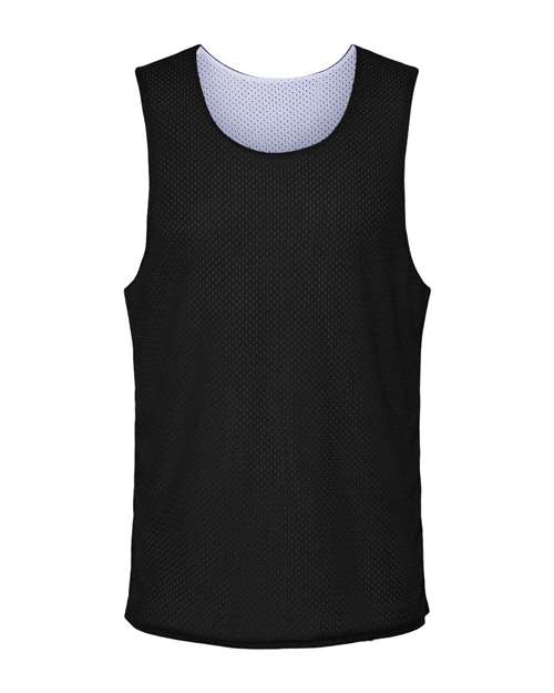 C2 Sport 5729 Reversible Mesh Tank #color_Black/ White