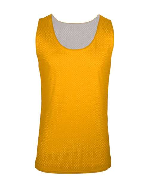 C2 Sport 5729 Reversible Mesh Tank #color_Gold/ White