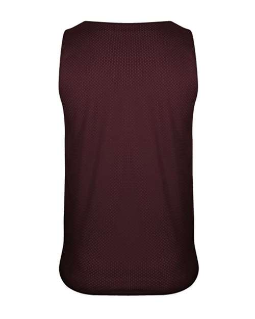 C2 Sport 5729 Reversible Mesh Tank #color_Maroon/ White