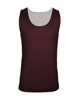 C2 Sport 5729 Reversible Mesh Tank #color_Maroon/ White