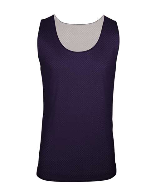 C2 Sport 5729 Reversible Mesh Tank #color_Purple/ White