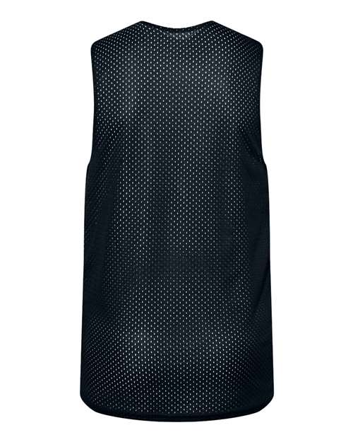 C2 Sport 5228 Youth Reversible Mesh Tank #color_Black/ White