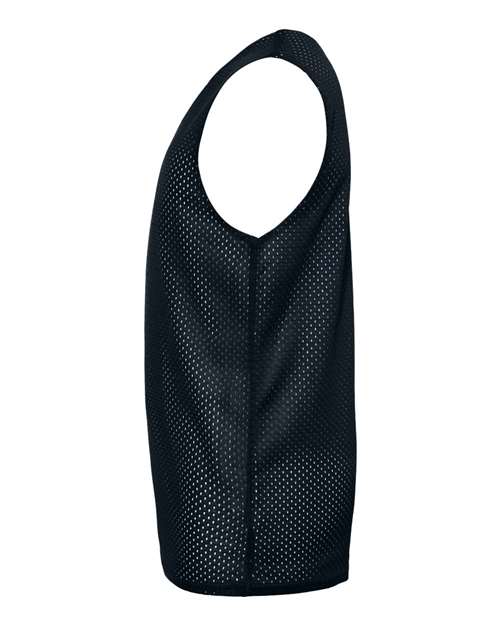 C2 Sport 5228 Youth Reversible Mesh Tank #color_Black/ White