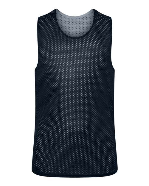 C2 Sport 5228 Youth Reversible Mesh Tank #color_Navy/ White