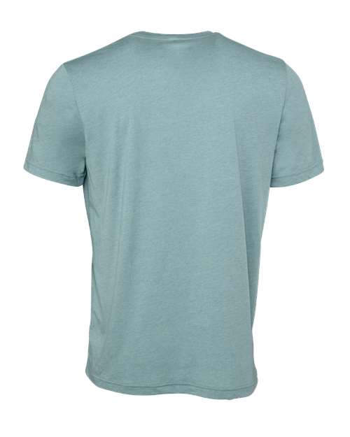 Bella + Canvas 3001CVC Unisex Heather CVC T-Shirt #color_HTHR BLUE LAGOON