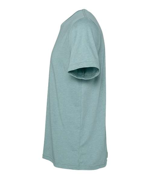 Bella + Canvas 3001CVC Unisex Heather CVC T-Shirt #color_HTHR BLUE LAGOON