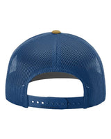 Richardson 112 Snapback Trucker Cap #color_Biscuit/ True Blue