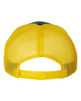 Richardson 112 Snapback Trucker Cap #color_Dark Green/ Yellow