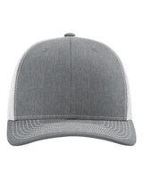 Richardson 112 Snapback Trucker Cap #color_Heather Grey/ Light Grey